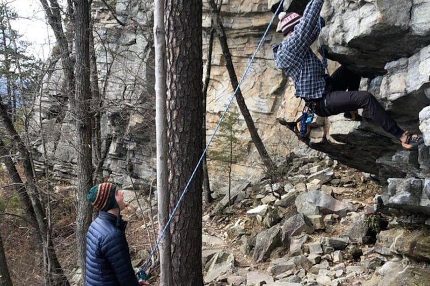 Pilot Mountain Rock Climb with a Certified Guide 2