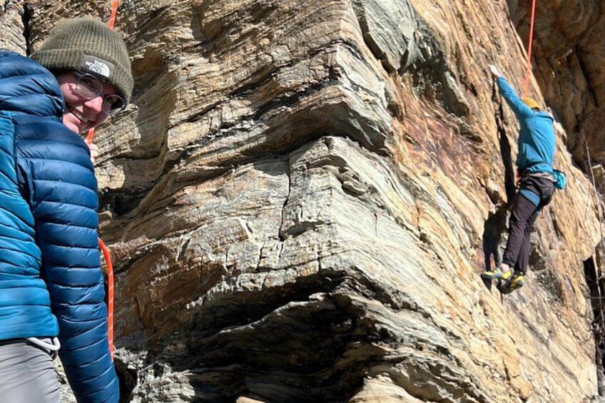 Pilot Mountain Rock Climb with a Certified Guide 2