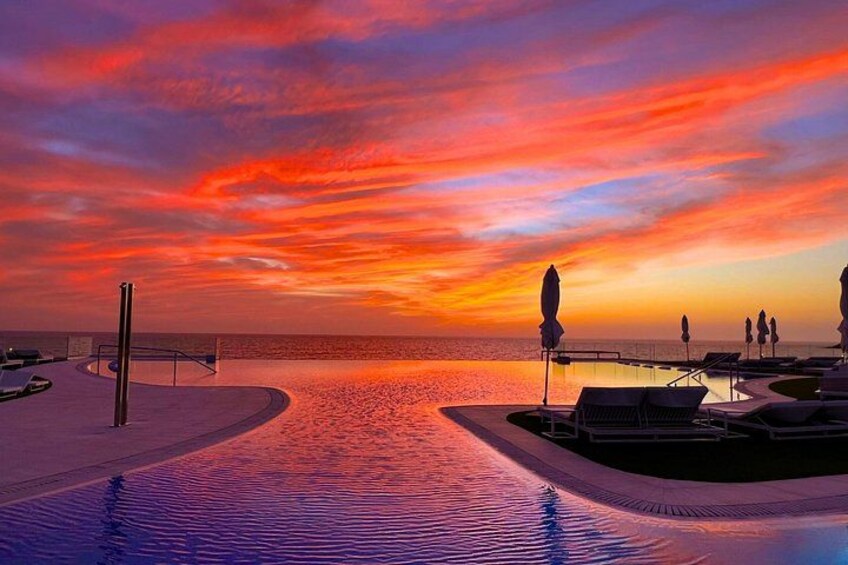 Sunset at the Perchel Beach Club 5