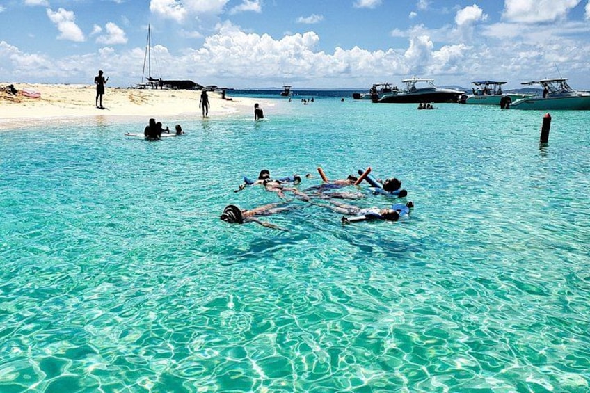 Private All-Inclusive Catamaran 24ft Boat Guided Snorkeling 1