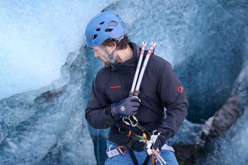 Private Zip Line, Ice Climbing, and Ice Cave Experience