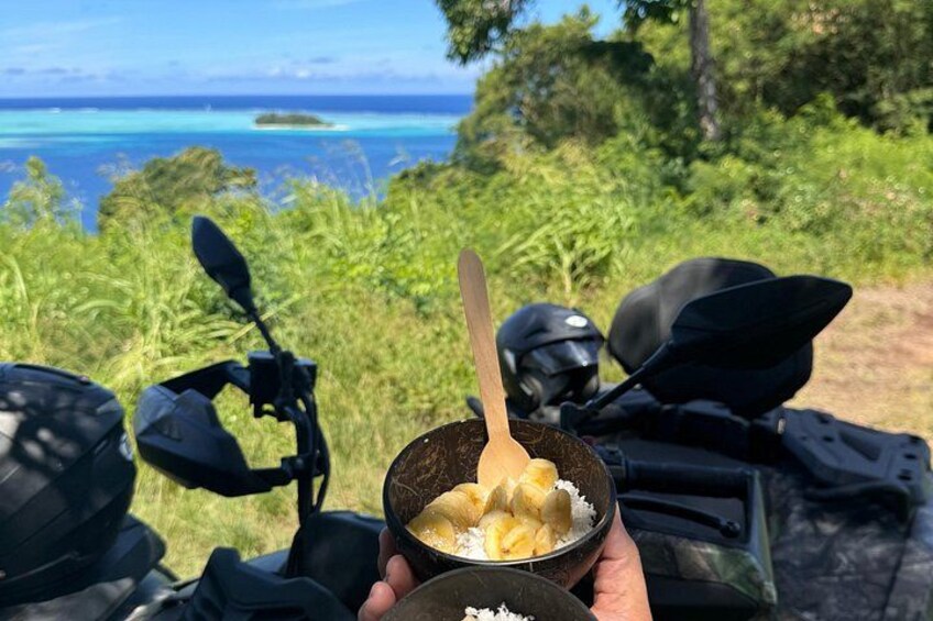 Guided tour of the island and its Tahaa getaways by Quad ATV 2