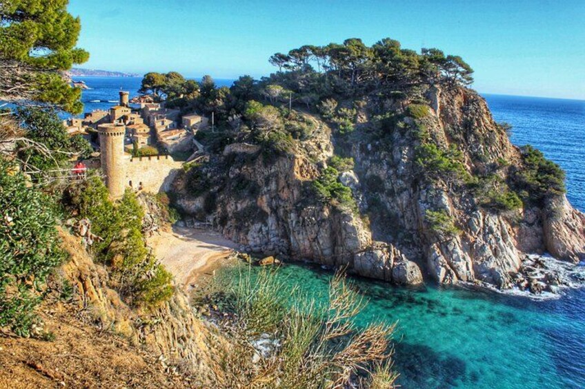 La Tossa de Mar, medieval town in Costa Brava and El Codolar Cala. 1