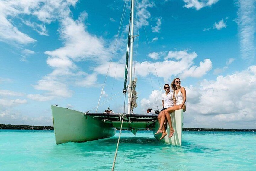 Bacalar Lagoon Private Catamaran Lunch and Drinks from Costa Maya 2