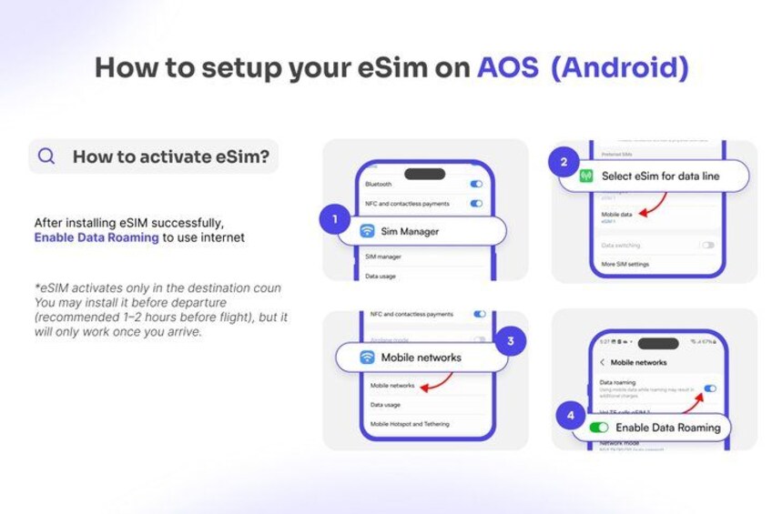 A step-by-step guide on how to activate eSIM on Android. 4