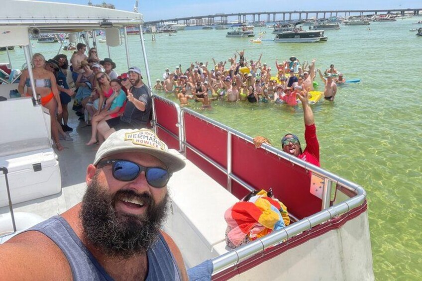SunVenture at Crab Island with Captain Morgan and Crew 5