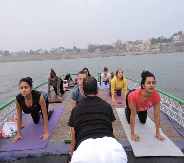 Picture 2 for Activity Varanasi: Morning Yoga on the Bank of the Ganga River 2