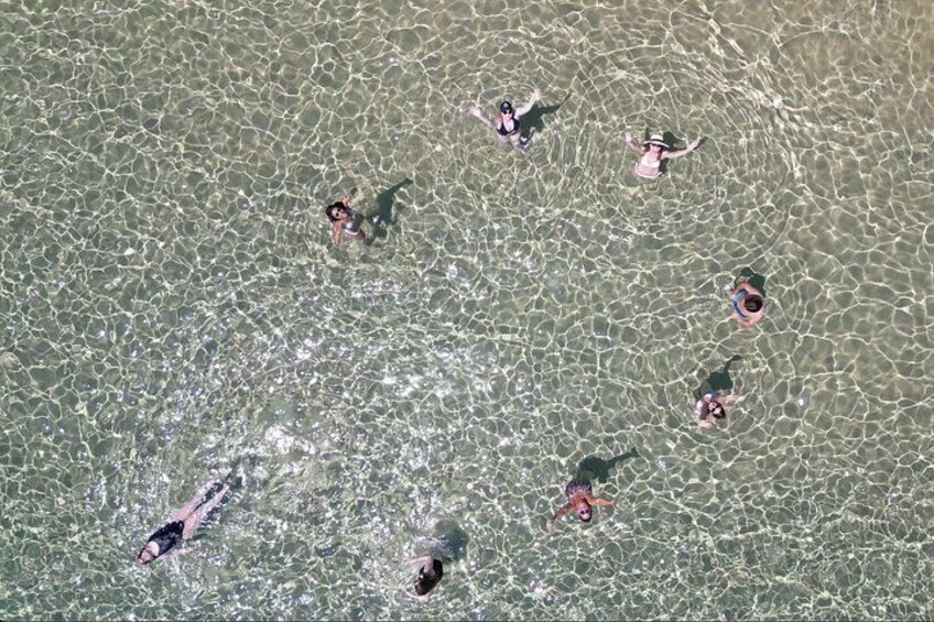Paradisiacal swimming: our guests enjoy the crystal clear waters of Chia 2