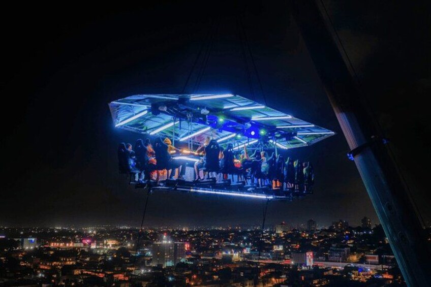 Fly Dining 4 Course Sunset or City Lights Dinner Over San Juan 5