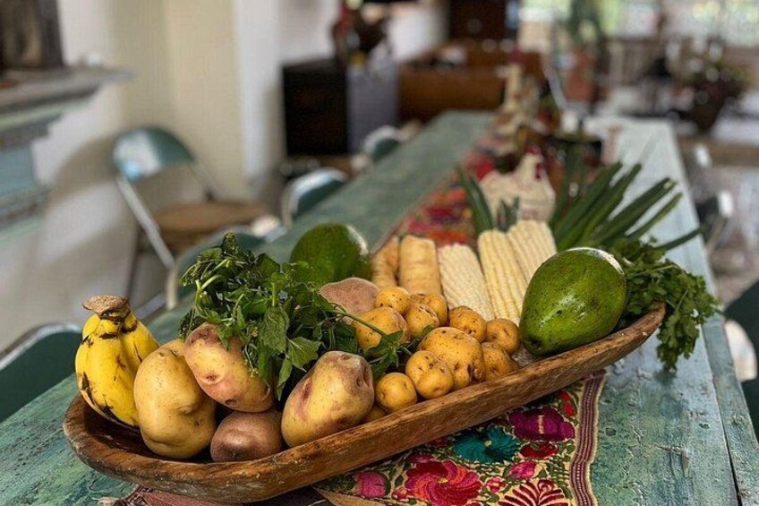 Ajiaco ingredients 1