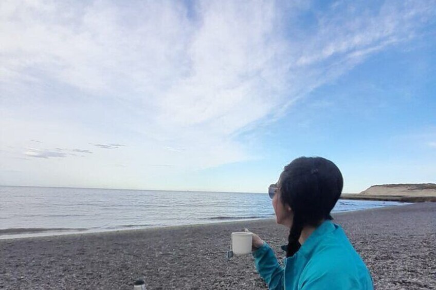 Coffee Time on a beach
