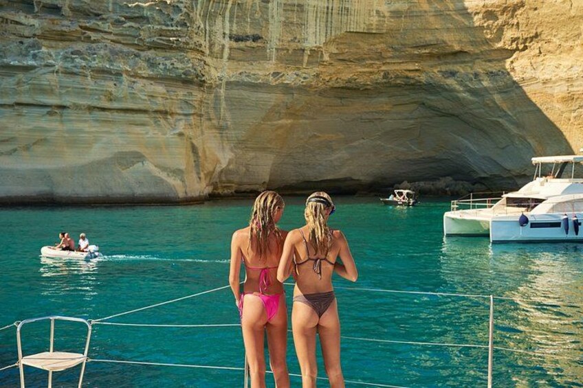Milos Luxury Catamaran Cruise to Kleftiko Bay with Lunch 2