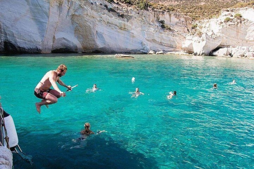 Milos Luxury Catamaran Cruise to Kleftiko Bay with Lunch 4