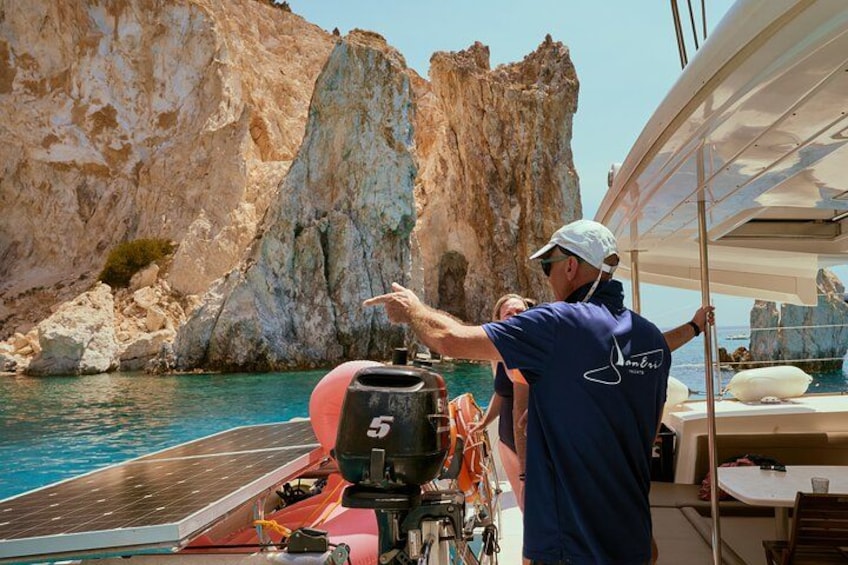 Milos Luxury Catamaran Cruise to Kleftiko Bay with Lunch 1