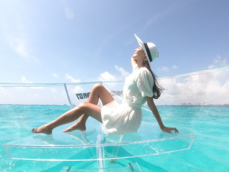 Isla Mujeres clear boat ride 1