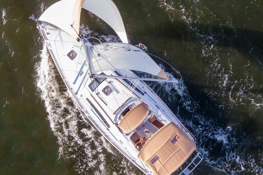 Private Afternoon Sailing/Dolphin & History Tour on 43ft Mystique 2
