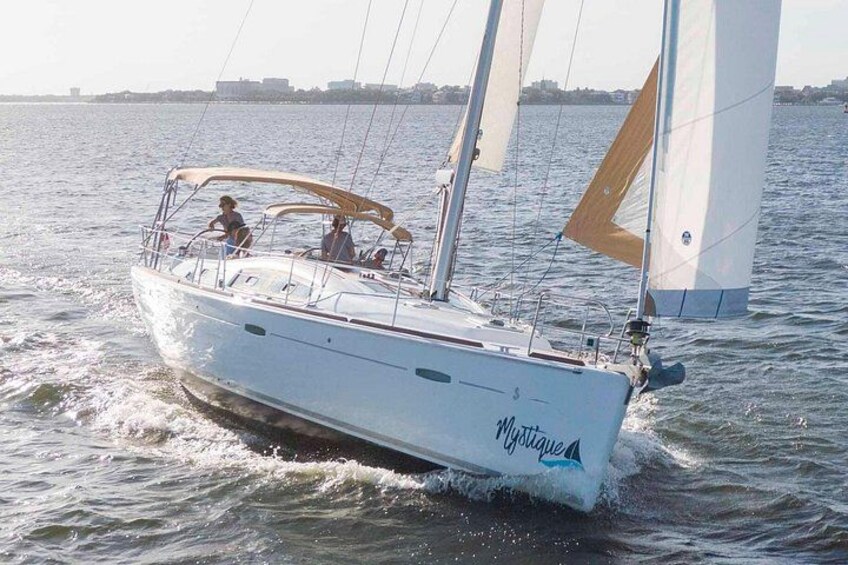 Private Afternoon Sailing/Dolphin & History Tour on 43ft Mystique 3