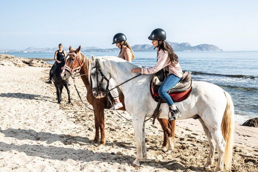 Une plage où l’on peut voir des chevaux et des cavaliers. 5