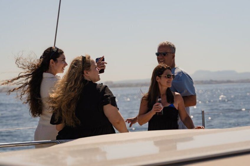 Catamaran sailing in Mallorca through the Bay of Palma with BBQ 2