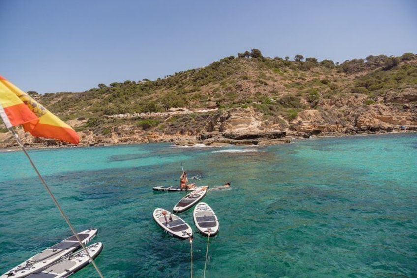 Catamaran sailing in Mallorca through the Bay of Palma with BBQ 5