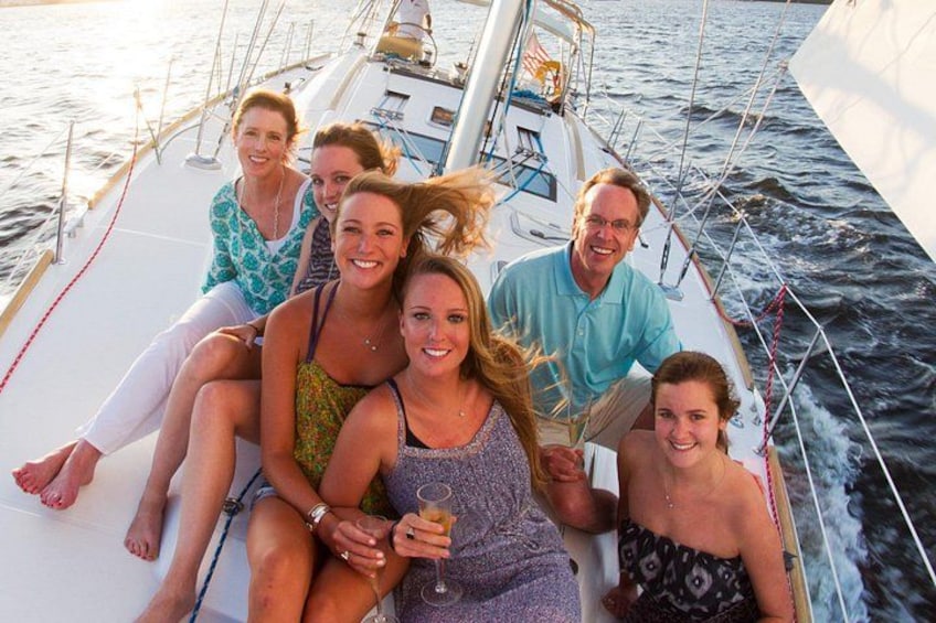 Private Sunset Sail BYOB Dolphin/History Tours on 43ft Mystique 5