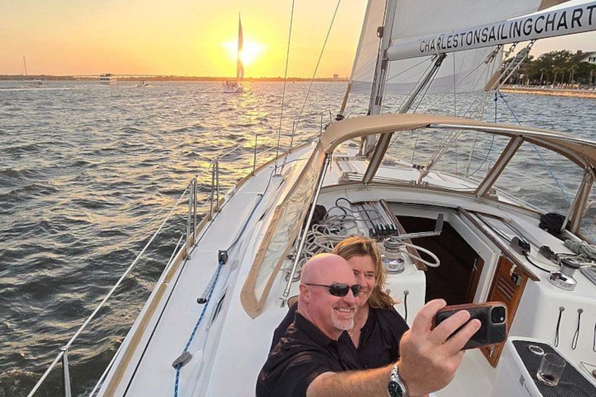 Private Sunset Sail BYOB Dolphin/History Tours on 43ft Mystique 2