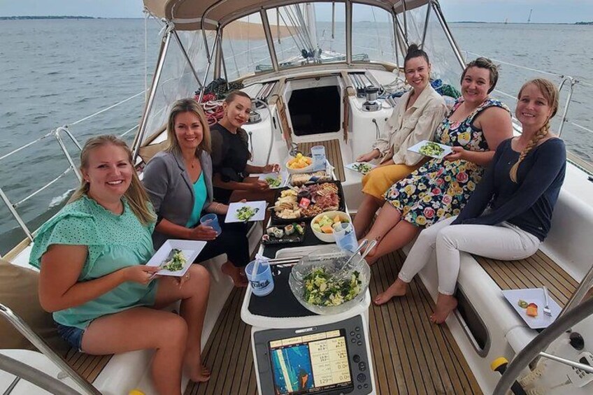 Private Sunset Sail BYOB Dolphin/History Tours on 43ft Mystique 4