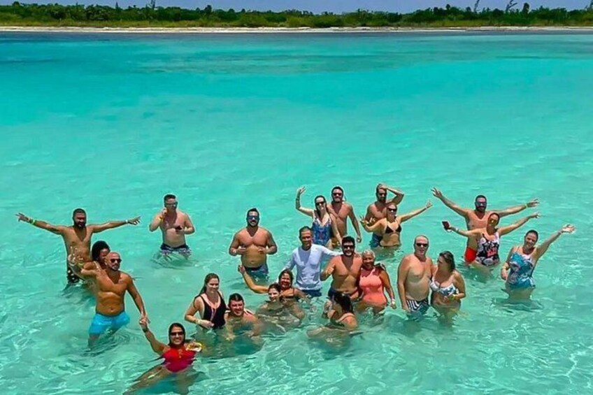 Catamaran in Cozumel with snorkeling at El Cielo and open Bar 5