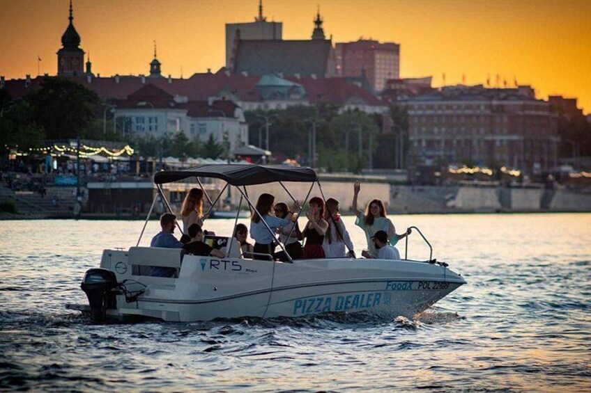 Private Cruise on Vistula in Warsaw for 9 with our Helmsman 1