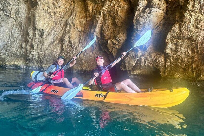 Kayak route through Cala Granadella 5
