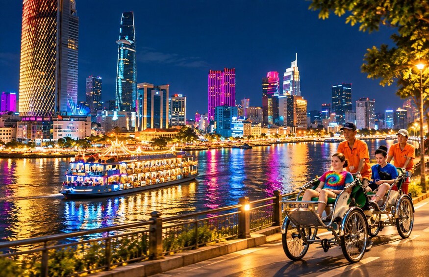 Ho Chi Minh: Cyclo City Tour & Saigon River Dinner Cruise 1