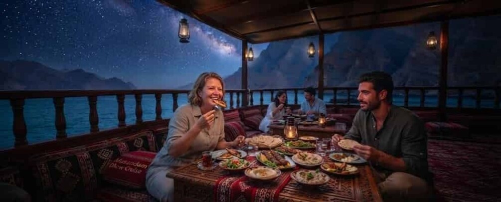 Picture 2 for Activity Musandam/Khasab: Overnight Dhow Cruise with Camping and BBQ 2