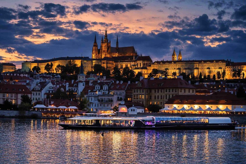 Prague: Glass Boat Sightseeing Dinner Cruise & Live Music 1