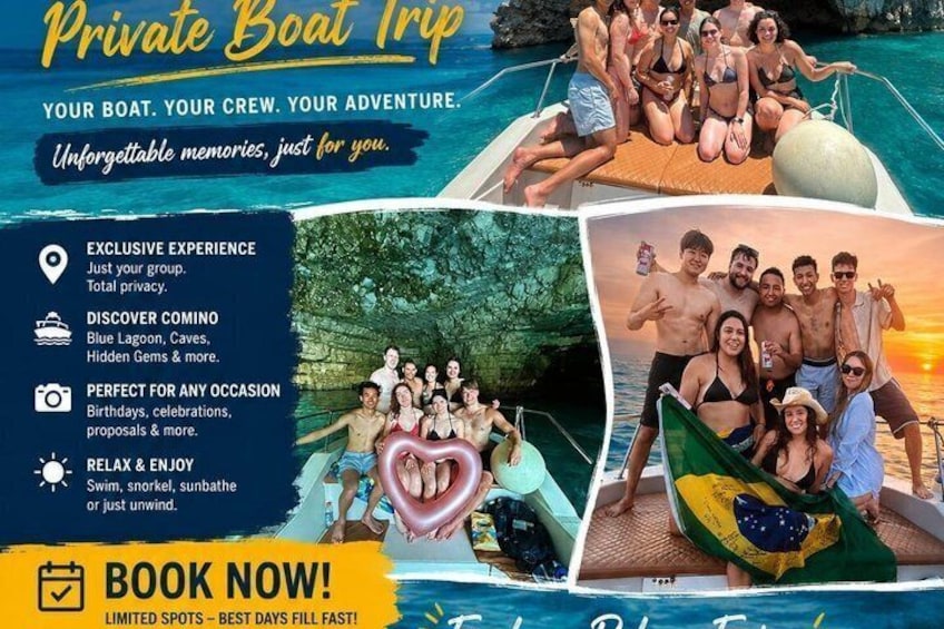 Half Day Blue Lagoon, Comino, Gozo and Malta Private Boat Trip 4
