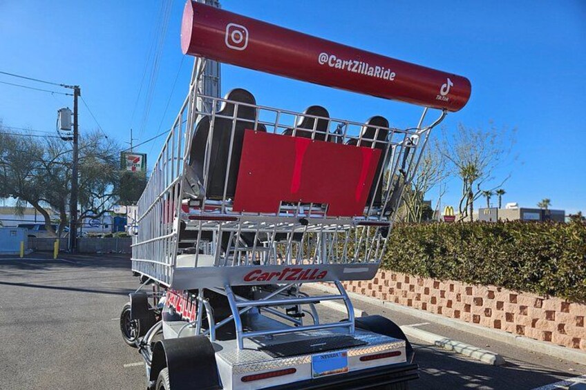 Giant Shopping Cart Limo Ride in Las Vegas 2