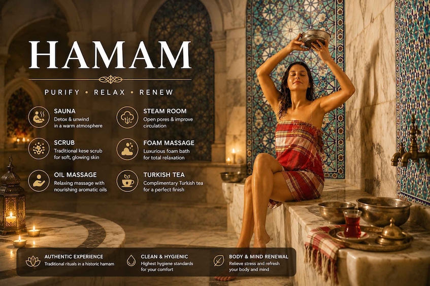 Picture 3 for Activity Antalya: Kaleiçi Hamam with Sauna, Peeling & Massage 2
