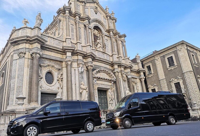 From Catania: Etna, Taormina, Isola Bella audio-guided tour 1