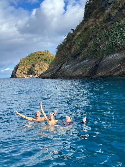 Picture 15 for Activity São Miguel: Glass Bottom Boat Tour with Snorkeling 2