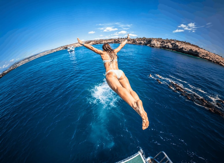Picture 19 for Activity Ibiza: Beach Hopping Cruise w/ Paddleboard, Food, & Drinks 3
