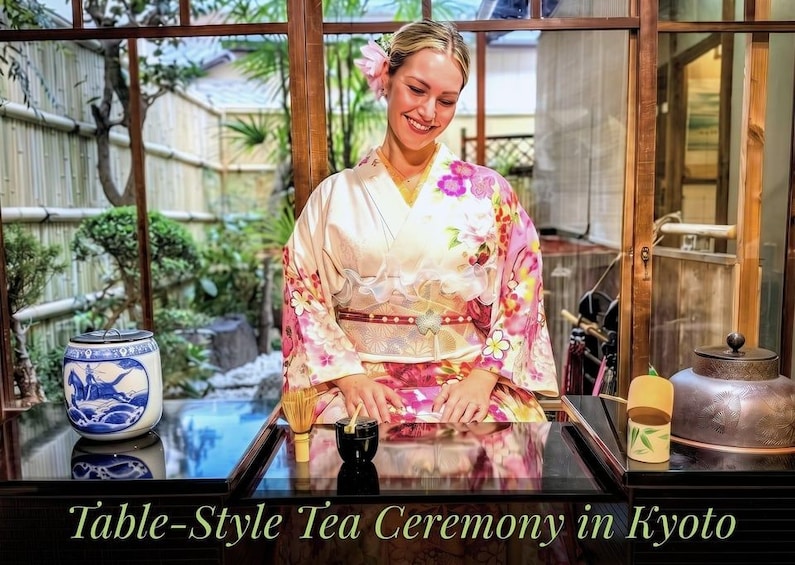 Table-Style Tea Ceremony in a 100-Year-Old Kyoto Machiya 1