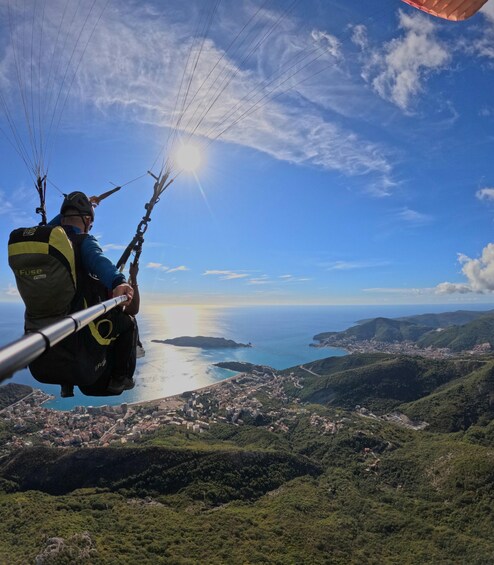 Picture 2 for Activity Budva: Tandem Paragliding from 2,500ft with GO2FLY team 2