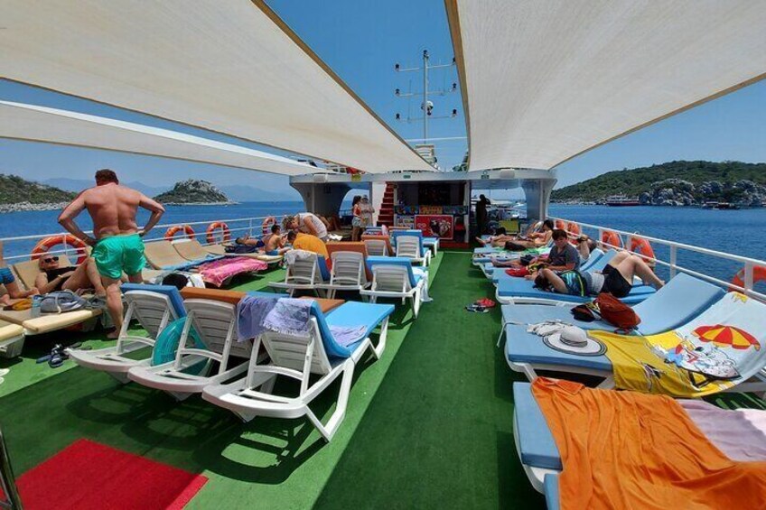 Full-Day Boat trip marmaris / Day trip by Glass bottom