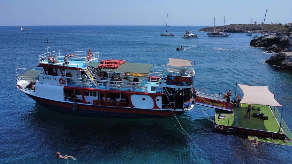 Picture 8 for Activity Rhodes: Dive, Snorkel or Relax — Full Day Boat Trip 3