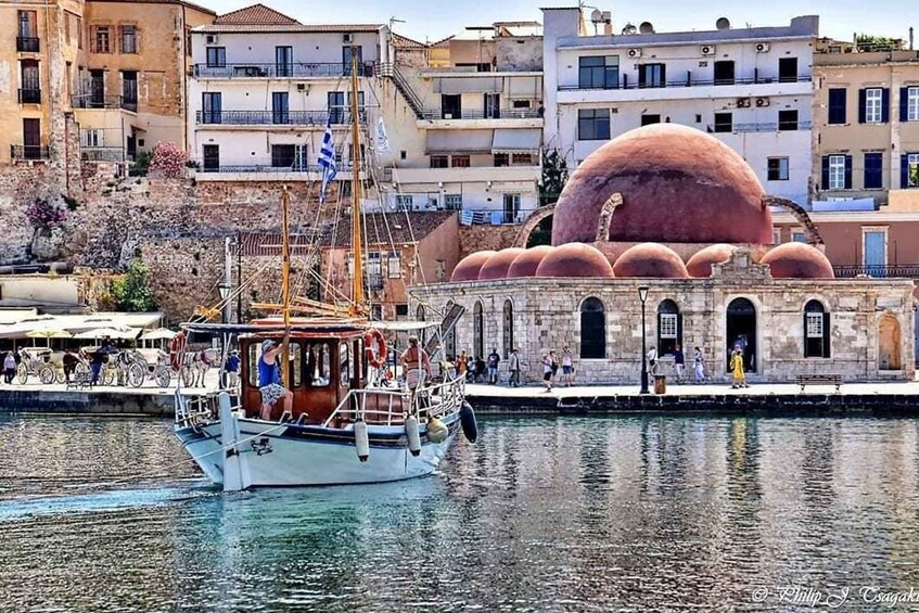 Picture 4 for Activity From Chania: Boat Trip to Lazaretta Island with Swim Stop 2