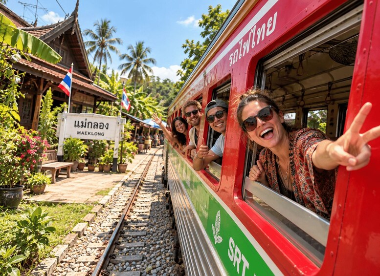 Picture 1 for Activity Bangkok: Maeklong Railway Market & Floating Market Boat Tour 5