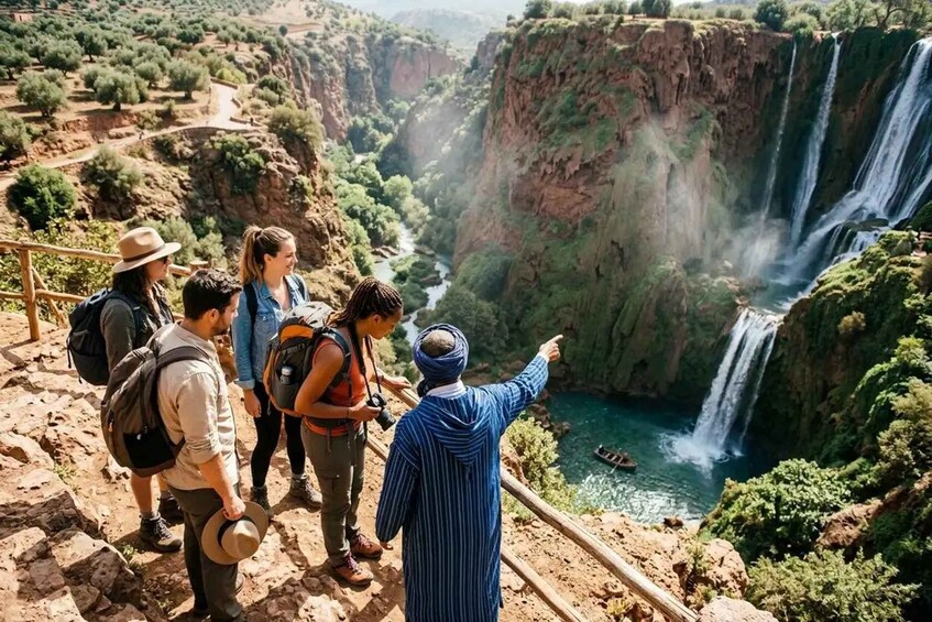 Picture 11 for Activity From Marrakech: Ouzoud Falls Guided Hike, Boat Ride & Lunch 5
