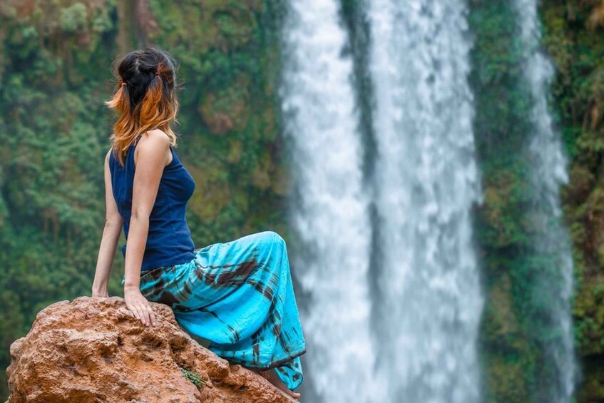 Picture 10 for Activity From Marrakech: Ouzoud Falls Guided Hike, Boat Ride & Lunch 4