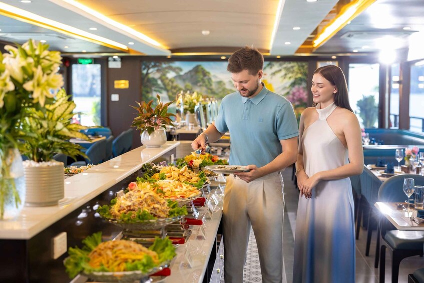 Picture 2 for Activity Hanoi: Ha Long Bay Day Cruise - Swimming, Meal, Kayaking 2