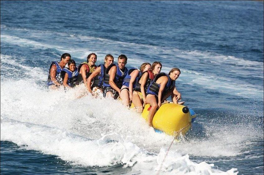Banana Watersport Activity on the Beach at Rethymno 1