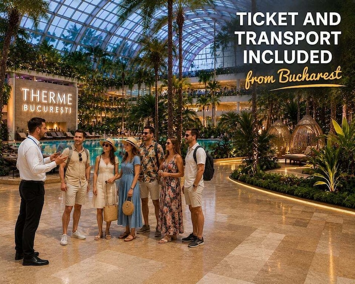 Picture 1 for Activity Bucharest: Therme București Entry Ticket with Transportation 3